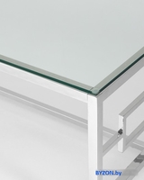 Журнальный столик Stool Group Бруклин 120x60 ECT-013 (прозрачное стекло/сталь серебристый) - фото2
