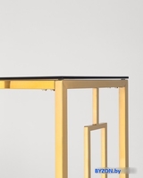 Консольный стол Stool Group Бруклин 115x30 ECST-013-TG-SK (стекло Smoke/сталь золото) - фото2