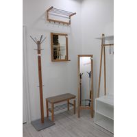 Вешалка для одежды Sheffilton Альберто SHT-WH4 985631 (прозрачный лак/алюминий металлик) - фото2