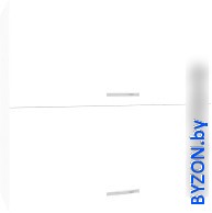 Шкаф навесной Кортекс-мебель Корнелия Лира ВШ80-2г (белый) - фото