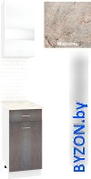 Готовая кухня Кортекс-мебель Корнелия Экстра 40р1ш правый (белый/береза/марсель) - фото