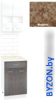 Готовая кухня Кортекс-мебель Корнелия Экстра 50р1ш2д (белый/береза/мадрид) - фото