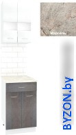 Готовая кухня Кортекс-мебель Корнелия Экстра 50р1ш2д (белый/береза/марсель) - фото