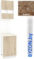Готовая кухня Кортекс-мебель Корнелия Экстра 50р2д (дуб сонома/мадрид) - фото