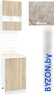 Готовая кухня Кортекс-мебель Корнелия Экстра 50р2д (дуб сонома/марсель) - фото