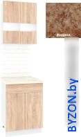 Готовая кухня Кортекс-мебель Корнелия Экстра 60р1ш2д (дуб сонома/мадрид) - фото