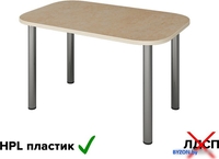 Кухонный стол Senira Р-001-02 (аламбра светлая/хром) - фото2