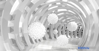 Фотообои Citydecor Тоннель: Шары 3D 400x260 - фото