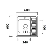 Кухонная мойка Kaiser KSS-6060R - фото2