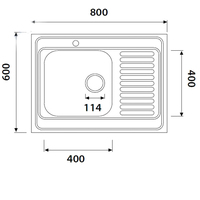 Кухонная мойка Kaiser KSS-8060L - фото2