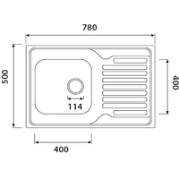Кухонная мойка Kaiser KSS-7850R - фото2