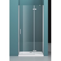 Душевая дверь BelBagno KRAFT-B-12-60/30-C-Cr-R (прозрачное стекло) - фото