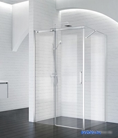 Душевой уголок BelBagno ACQUA-AH-1-150/90-C-Cr (прозрачное стекло) - фото