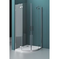Душевой уголок BelBagno KRAFT-R-2-100-C-Cr (прозрачное стекло) - фото