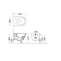 Унитаз Kerama Marazzi Plaza Modern PLMR.wc.02 (без сиденья) - фото2