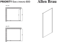 Душевая стенка Allen Brau Priority 3.31013.00 - фото2