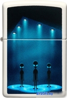 Зажигалка Zippo Classic Glow In The Dark Aliens Design 49487 - фото2