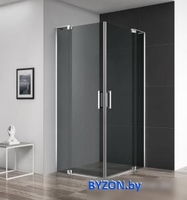 Душевой уголок Cezares SLIDER-AH-2-70/80-90/100-GRIGIO-NERO - фото