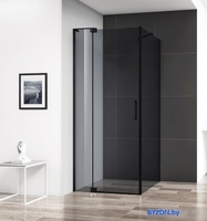 Душевой уголок Cezares SLIDER-AH-1-80-90/100-GRIGIO-NERO - фото