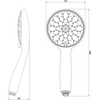 Душевая лейка Lemark LM8121C - фото2