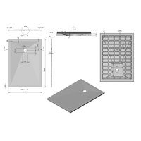 Душевой поддон Vincea VST-4SR9013W 130x90 - фото2