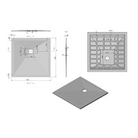 Душевой поддон Vincea VST-4SR9090W 90x90 - фото2