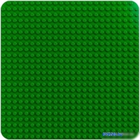 Конструктор LEGO Duplo 10980 Зеленая пластина для строительства - фото