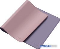 Коврик для мыши Satechi Dual Sided Eco-Leather Deskmate (розовый/фиолетовый) - фото