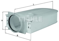 Воздушный фильтр Mahle Knecht LX1833 - фото