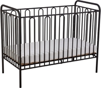 Классическая детская кроватка Polini Kids Vintage 110 (черный матовый) - фото2