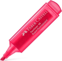 Текстовыделитель Faber Castell Textliner 154621 (флуоресцентный красный) - фото