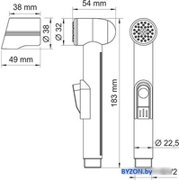 Душевая лейка Wasserkraft A092 - фото2