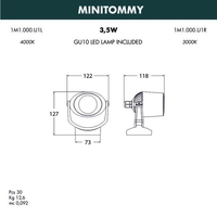 Уличный прожектор Fumagalli Minitommy 1M1.000.000.LXU1L - фото2