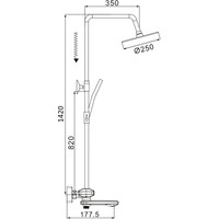 Душевая система Rose R3996H - фото2