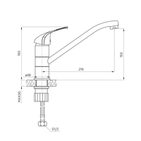 Смеситель Milardo Meal M02SBR0M05 - фото2