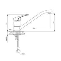Смеситель Milardo Meal M06SBR0M05 - фото2