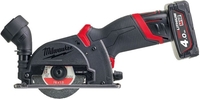 Монтажная (отрезная) пила Milwaukee M12 FCOT-422X Fuel 4933464619 (с 2-мя АКБ, кейс) - фото