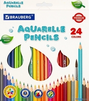 BRAUBERG Premium Aquarelle 181673 (24 цв) - фото