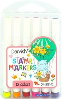 Фломастеры Darvish DV-13181-12 (12цв) - фото