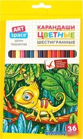 Набор цветных карандашей ArtSpace Милые зверушки CP_41023 (36 цв) - фото