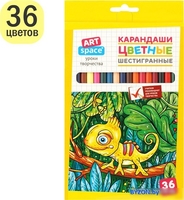Набор цветных карандашей ArtSpace Милые зверушки CP_41023 (36 цв) - фото2