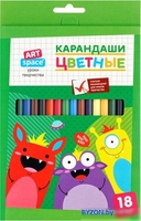 Набор цветных карандашей ArtSpace Монстрики CP_41031 (18 цв) - фото