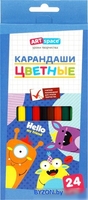 Набор цветных карандашей ArtSpace Монстрики CP_41032 (24 цв) - фото