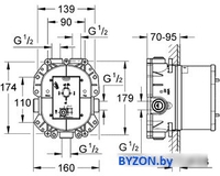 Скрытый механизм Grohe Rapido T 35500000 - фото2