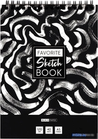 Блокнот ArtSpace Black line. Strokes SkА540_38363 (40 л) - фото