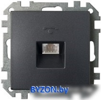 Розетка телефонная Bylectrica Стиль ТР4-037 (графит) - фото