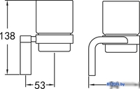 Стакан для зубной щетки и пасты Cezares Ultima CZR-F-8930 - фото2