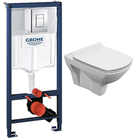 Унитаз Cersanit Carina New Clean S-MZ-CARINA-XL-COn-S-DL-w + 38772001 - фото