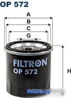 Масляный фильтр Filtron OP 572 - фото