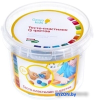 Набор для лепки Genio Kids Тесто-пластилин TA1066V (15 цветов) - фото